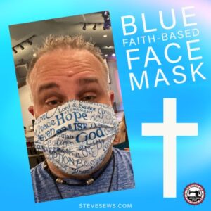 Blue Faith-Based Face Mask