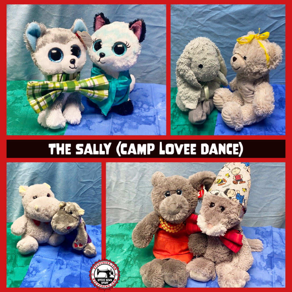 The Sally (Camp Lovee Dance) 
#dance #campdance #TheSally #CampLovee The loves even sporting bow ties. #bowties #plushies #tybeanieboos #tycuddlys #tyattictreasures 
Including two sewed by B Allen’s 