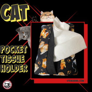 Cat pocket tissue holder