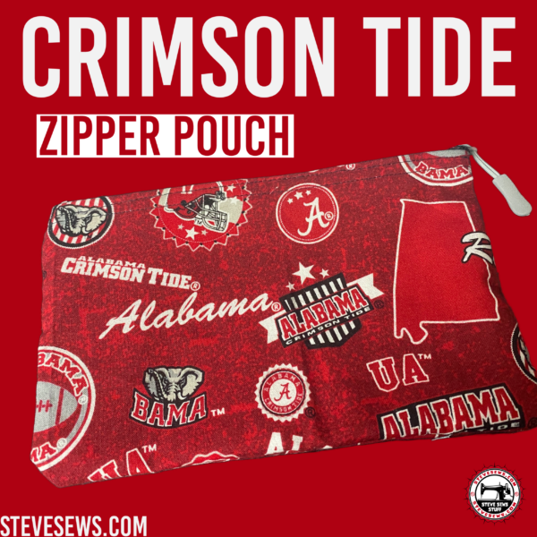 Crimson Tide Zipper Pouch