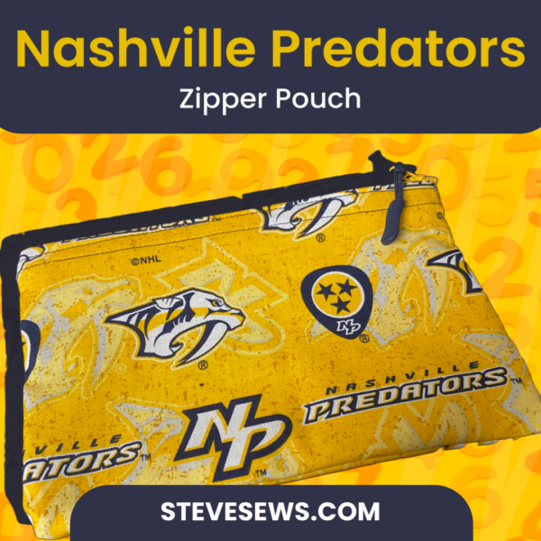 Nashville Predators Zipper Pouch - this zipper pouch features the Nashville Predators. #Predators #Nashville #NashvillePredators