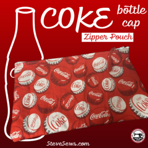 Coke Bottle Cap Zipper Pouch