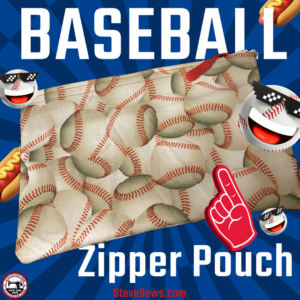 Baseball Zipper Pouch