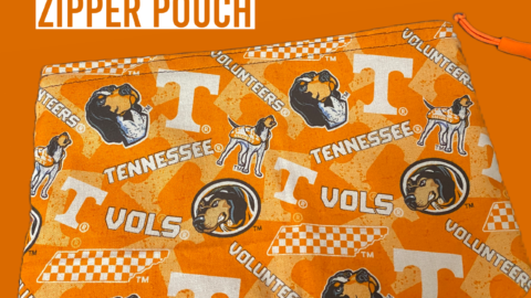 Tennessee Vols Zipper Pouch