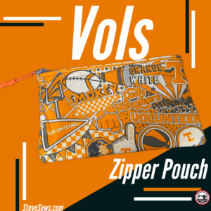 Tennessee Vols Zipper Pouch is a zipper pouch with all kinds of Tennessee Vols stuff on it. #Vols #GoVols #VFL