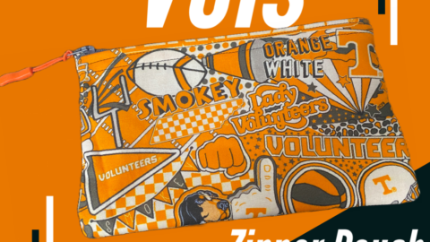 Tennessee Vols Zipper Pouch is a zipper pouch with all kinds of Tennessee Vols stuff on it. #Vols #GoVols #VFL