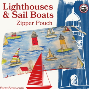 Lighthouses & Sailboats Zipper Pouch