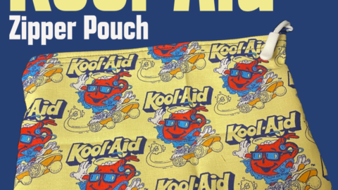 Kool-Aid Zipper Pouch - this is a zipper pouch with the Kool-Aid man on it. #KoolAid #KoolAidMan