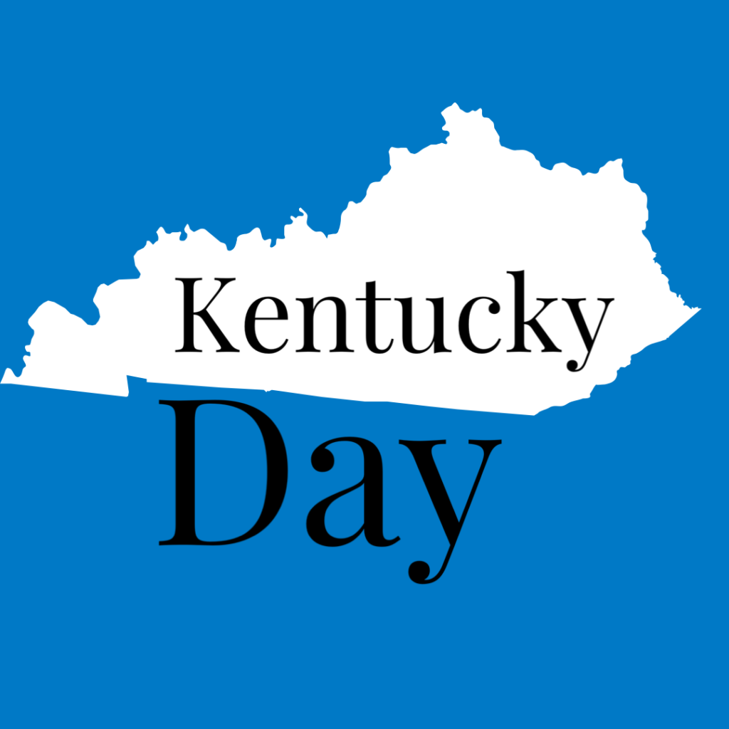 National Kentucky Day – A Day for Kentuckians, held annually On October 19, National Kentucky Day recognizes the 15th state to be granted statehood. Kentucky became a State just prior to Tennessee, by four years. #Kentucky
