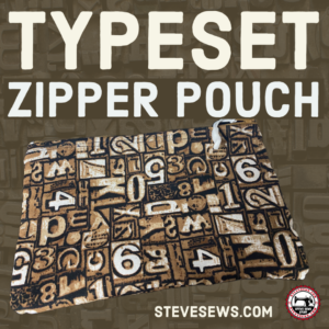 Typeset Zipper Pouch