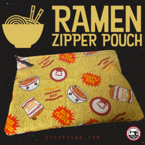 Ramen Zipper Pouch - a zipper pouch featuring that heap college staple, Ramen. #Ramen #Maruchan