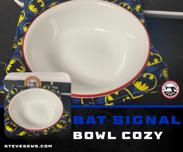 Bat-Signal Bowl Cozy is a bowl cozy with the Bat-Signal from Batman. #Batman #BatSymbol