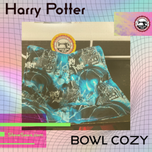 Harry Potter Bowl Bozy is a bowl cozy with Hogwarts on it. #HarryPotter #BowlCozy