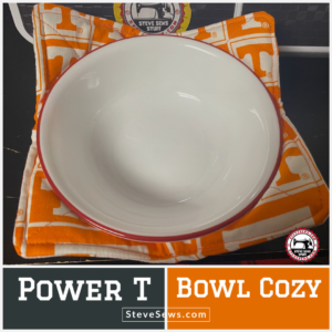 Power T Bowl Cozy is a bowl cozy with the University of Tennessee Power T on it. #PowerT #GoVols #VFL