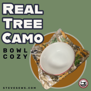 Real Tree Camo Bowl Cozy a bowl cozy with Real Tree Camo on it. #RealTree #Camo #BowlCozy