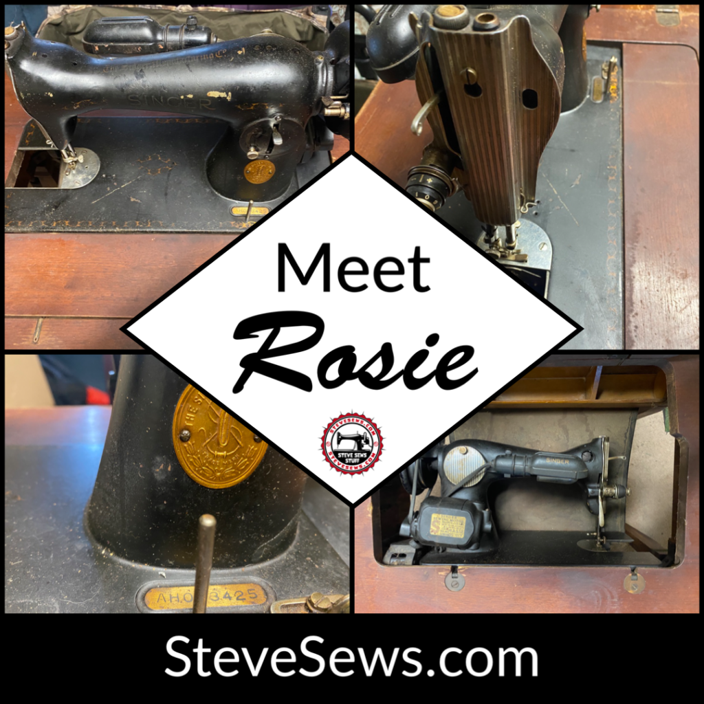 Meet Rosie - An Antique Singer Sewing Machine in a cabinet that was given to me. #AntiqueSingerSewingMachine #AntiqueSewingMachine