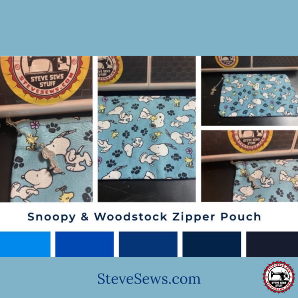 Snoopy & Woodstock Zipper Pouch - this zipper pouch has both Snoopy and Woodstock on it. #Snoopy #Facemask #Woodstock