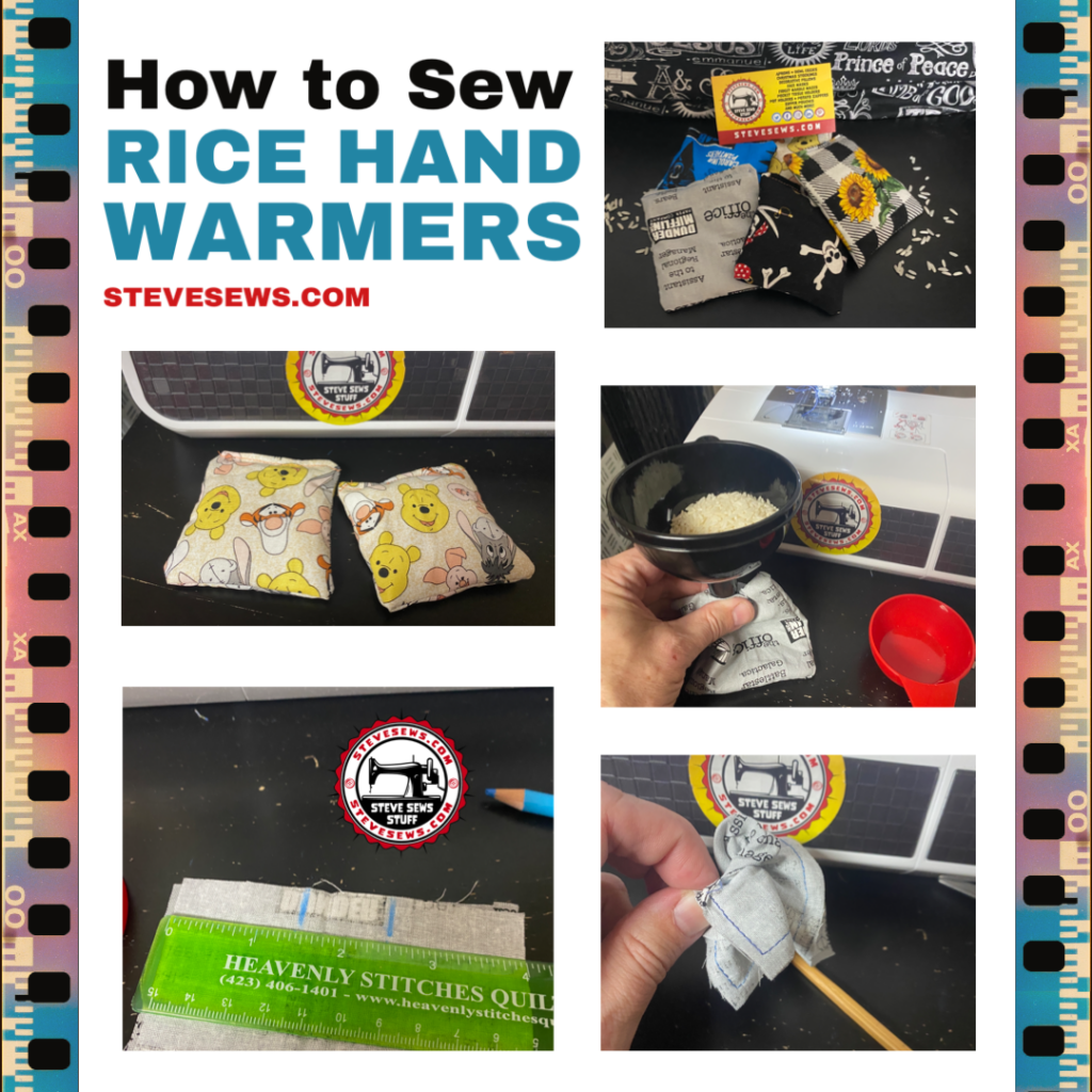 How to Sew A Rice Hand Warmer is a blog post about how you can easily sew a rice hand warmer. #howto #ricehandwarmers