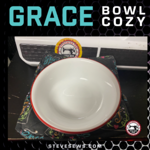 Grace Bowl Cozy is a faith-based is a bowl cozy that has a cross with Grace on it and also it says we will serve the Lord. #Grace #Cross # BowlCozy