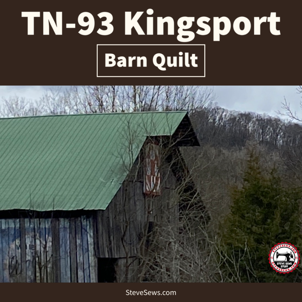 TN-93 Kingsport Barn Quilt - You can see this barn quilt near the intersection of TN-93 and New Moore Road in Kingsport, TN. #barnquilt