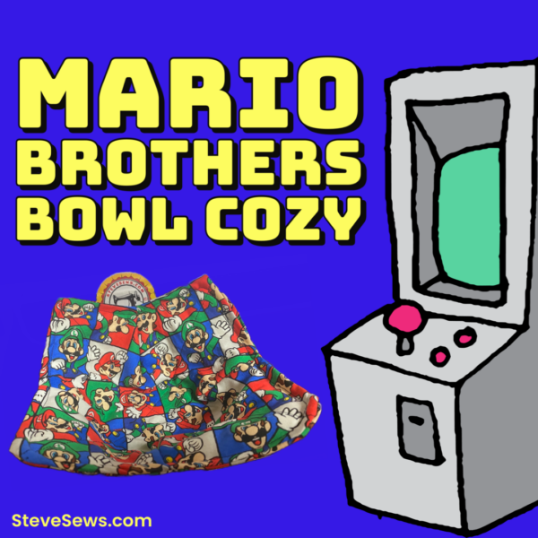 Mario Brothers Bowl Cozy this bowl cozy features Mario and Luigi. #Mario #Luigi #MarioBrothers #SuperMarioBrothers