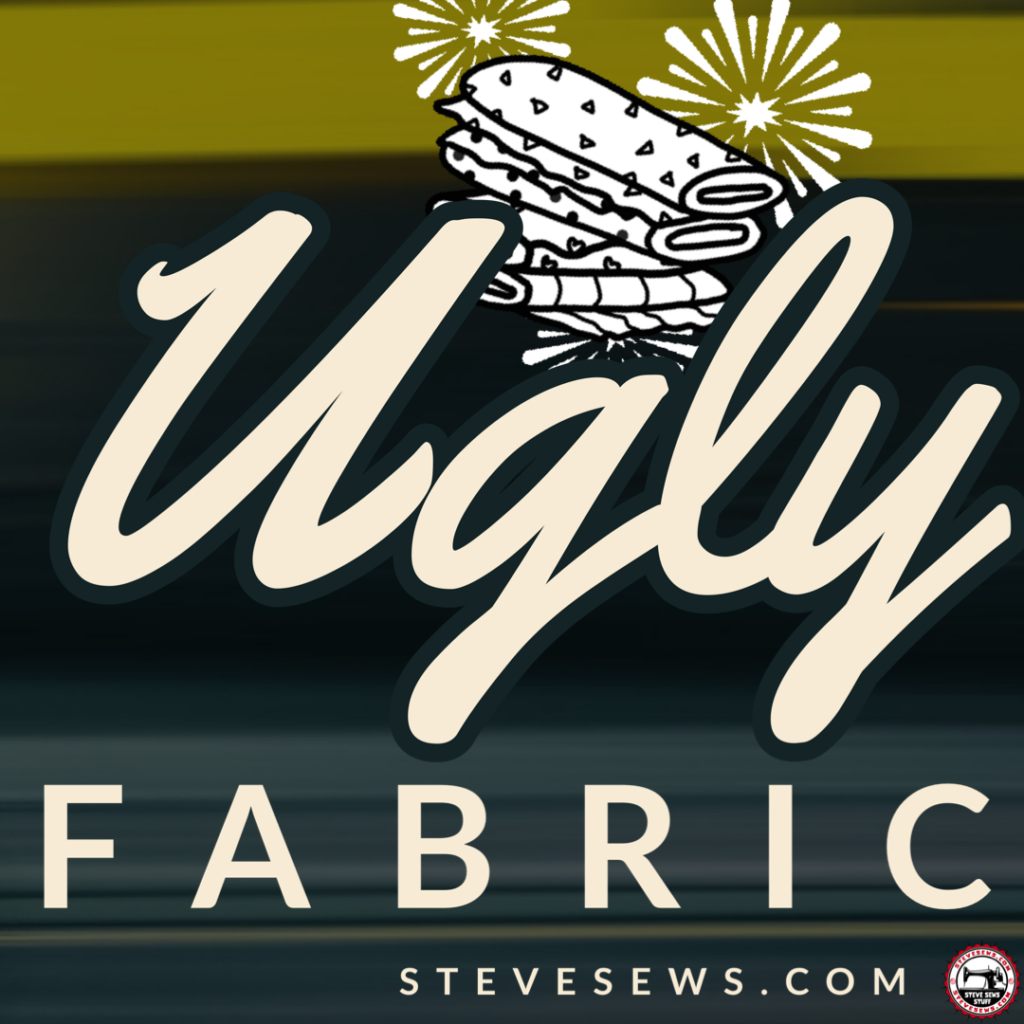 Even ugly fabric or unwanted fabric can be used for something! #uglyfabric