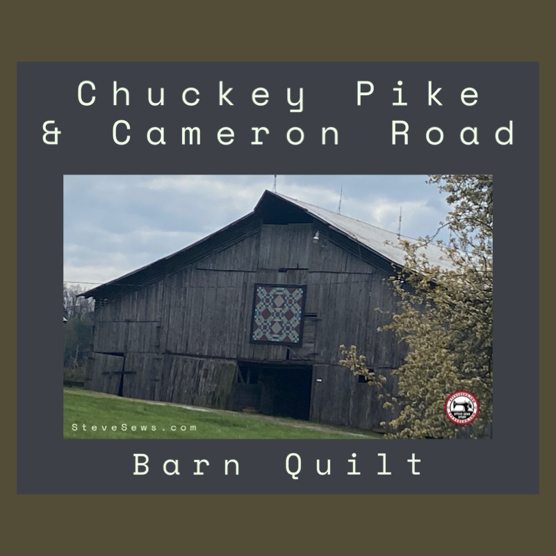 Chuckey Pike & Cameron Road Barn Quilt - this barn quilt is located in Jeffer City, TN.