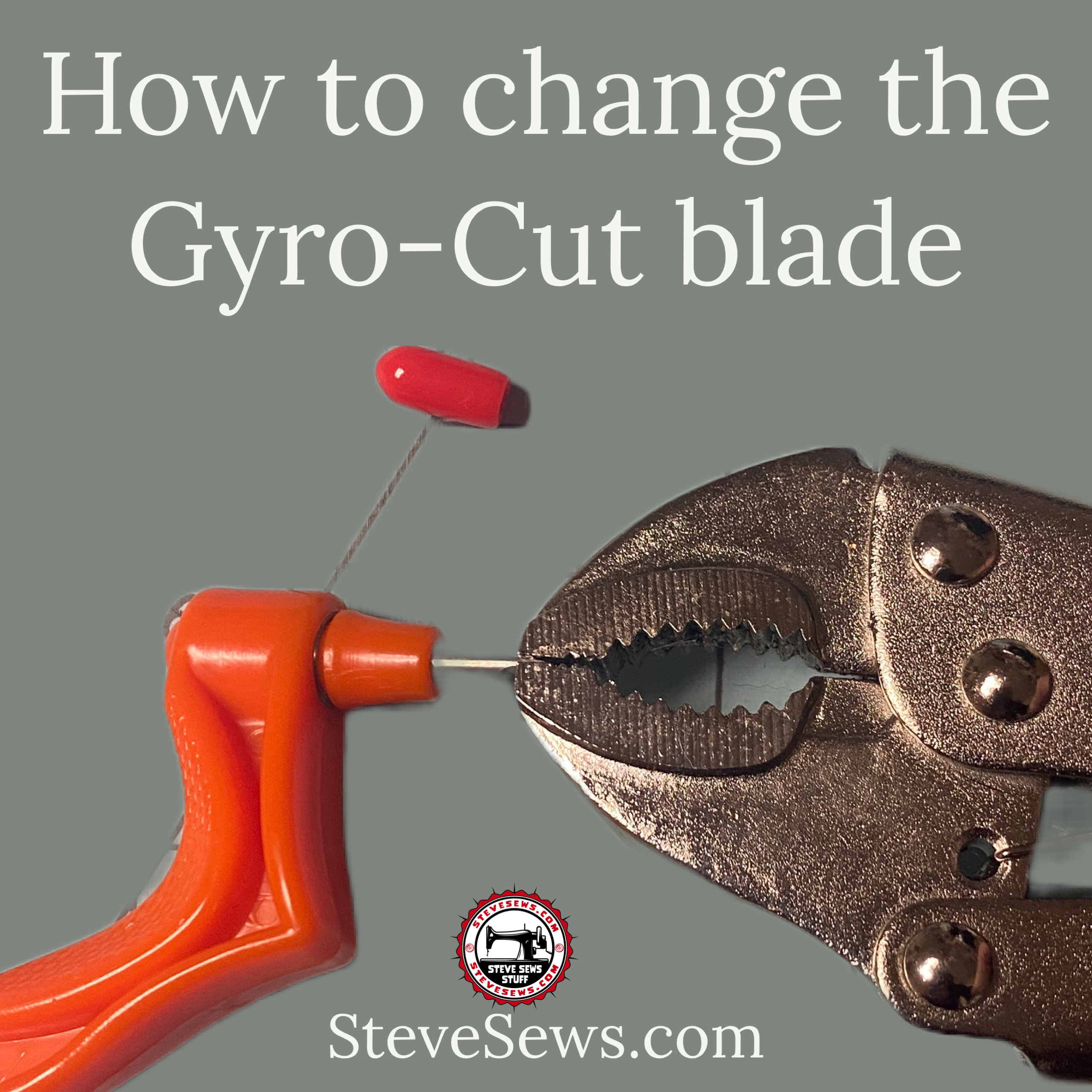 How to change the Gyro-Cut blade - Steve Sews Stuff
