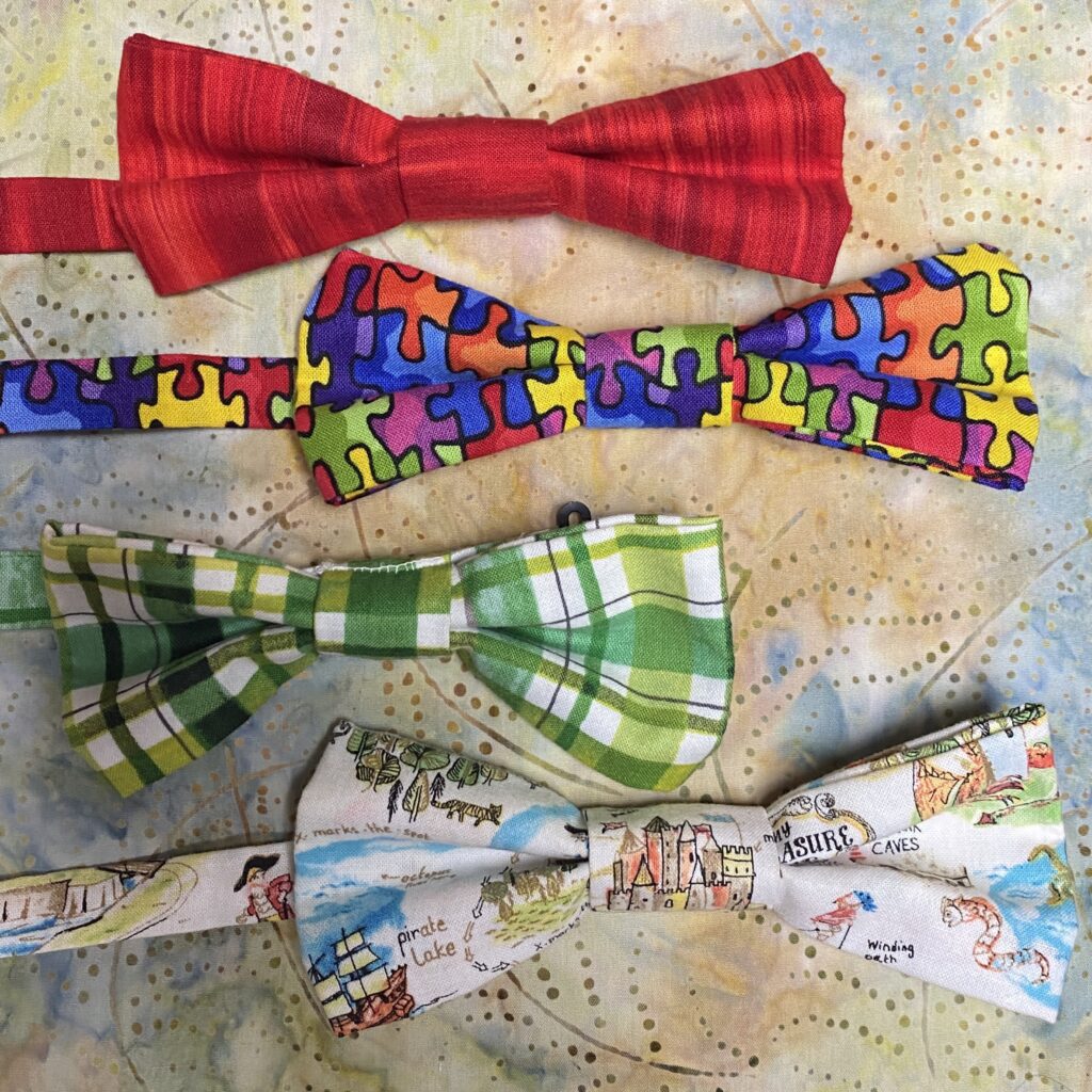Bow ties that B.Allen’s Bow Ties and More made for me