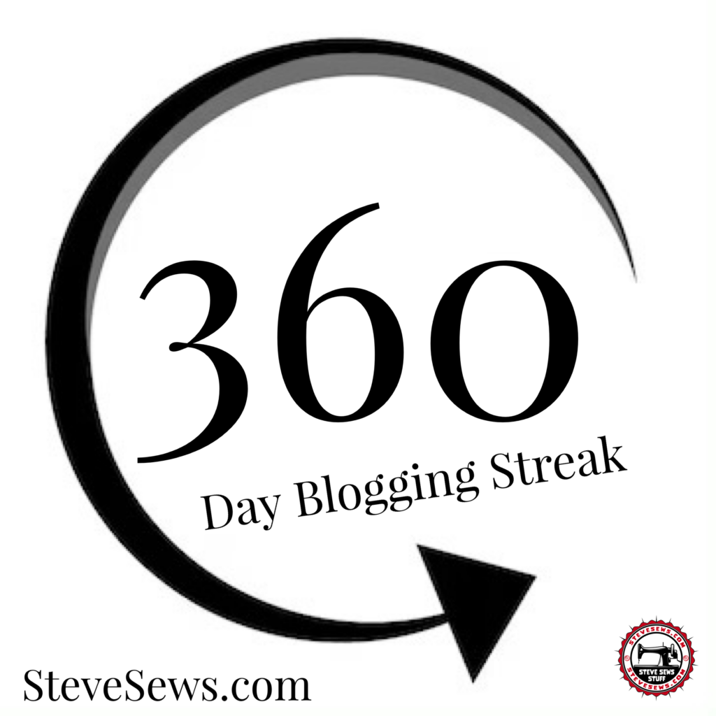 360 Day Bloggong Streak - Embracing 360: Blogging Daily for 360 Days at SteveSews.com