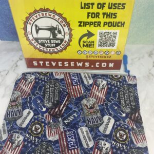 Navy Zipper Pouch is a dog tag US Navy-themed zipper pouch. #Navy #USNavy