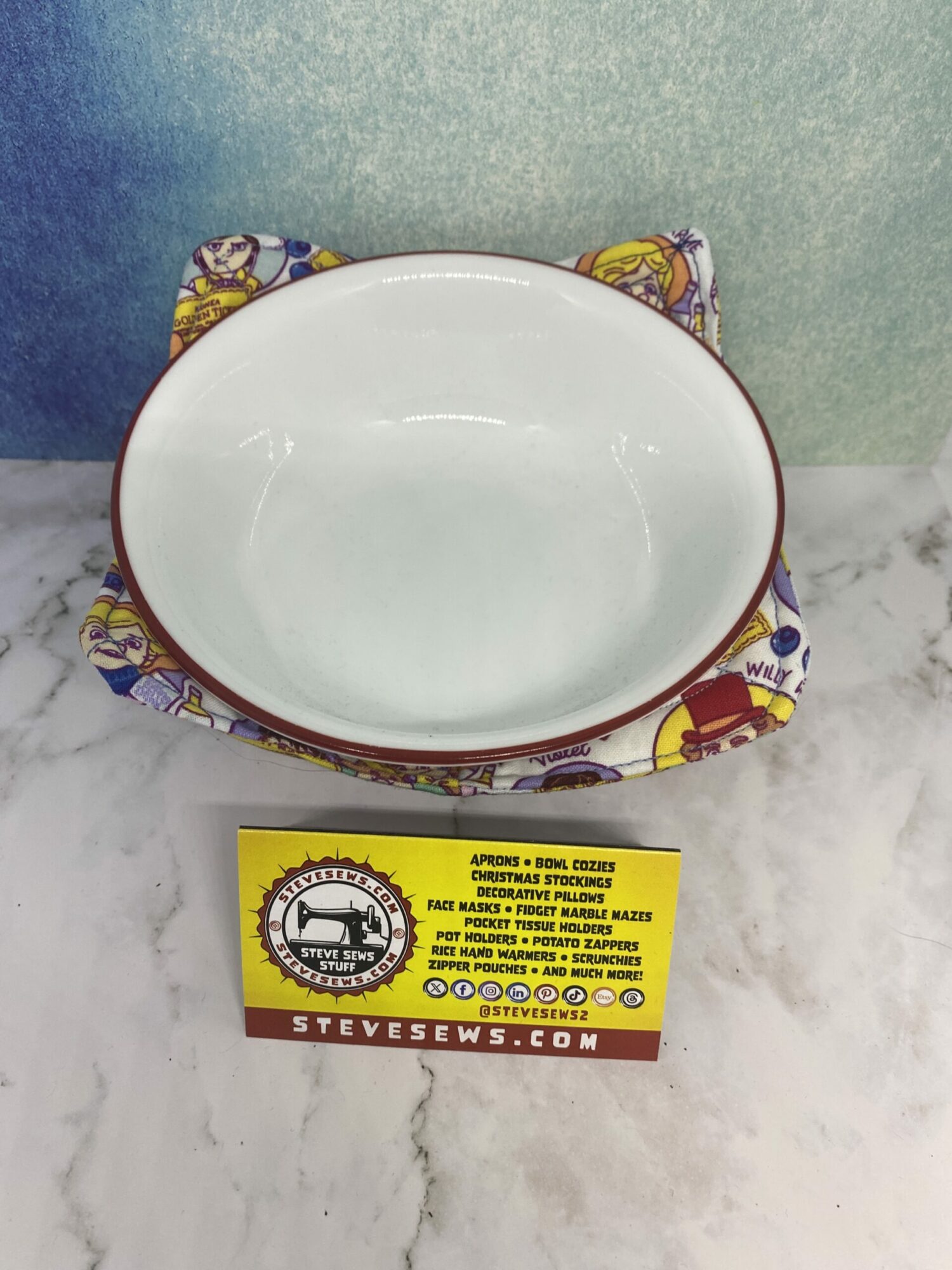 Microwave Bowl Cozy Soup Bowl Holder Teacher Themed Gift 
