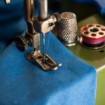 sewing machine, sewing, thimble