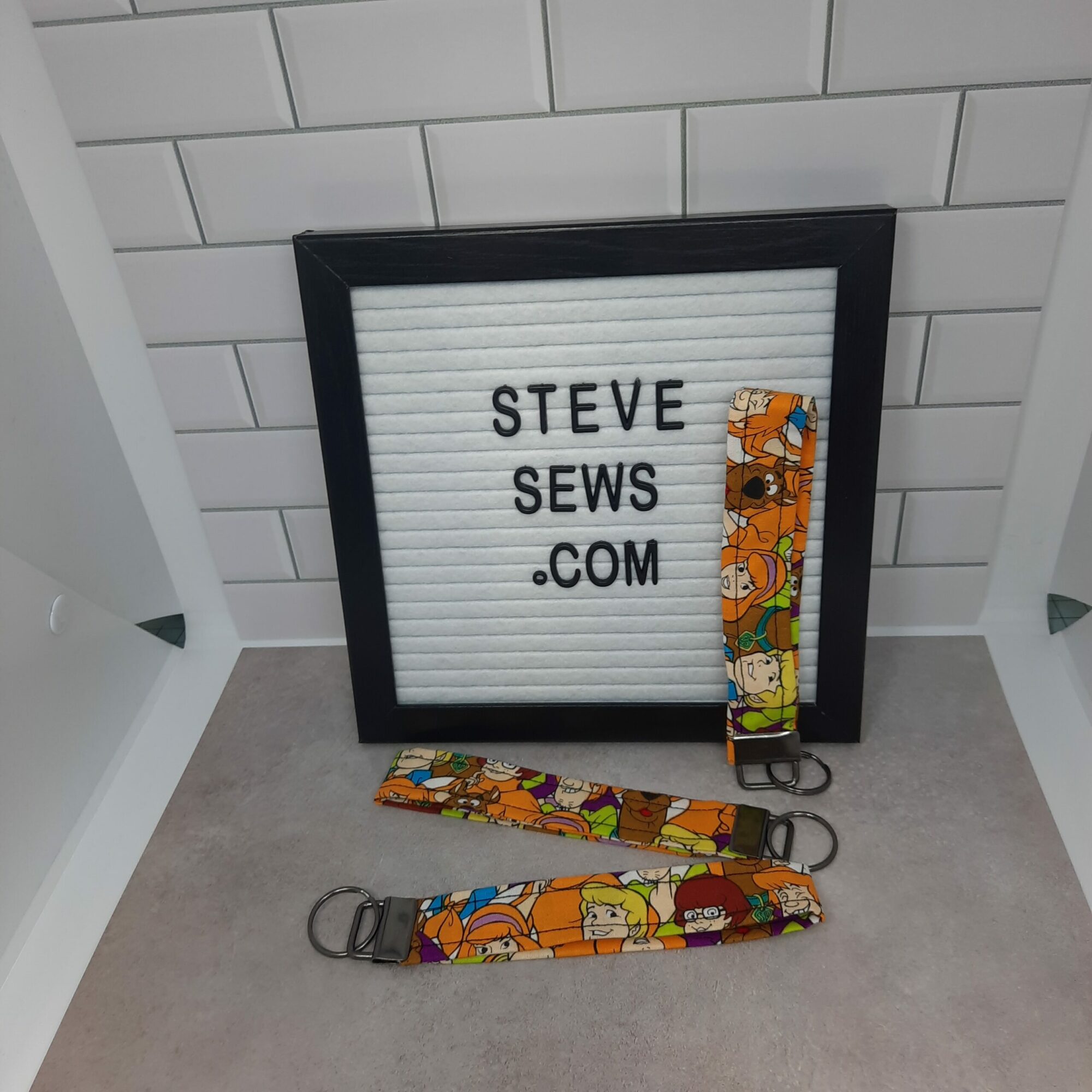 Scooby Doo & Gang Wrist Key Fob Keychain Lanyard - Steve Sews Stuff