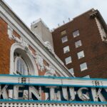 theatre, building, sign