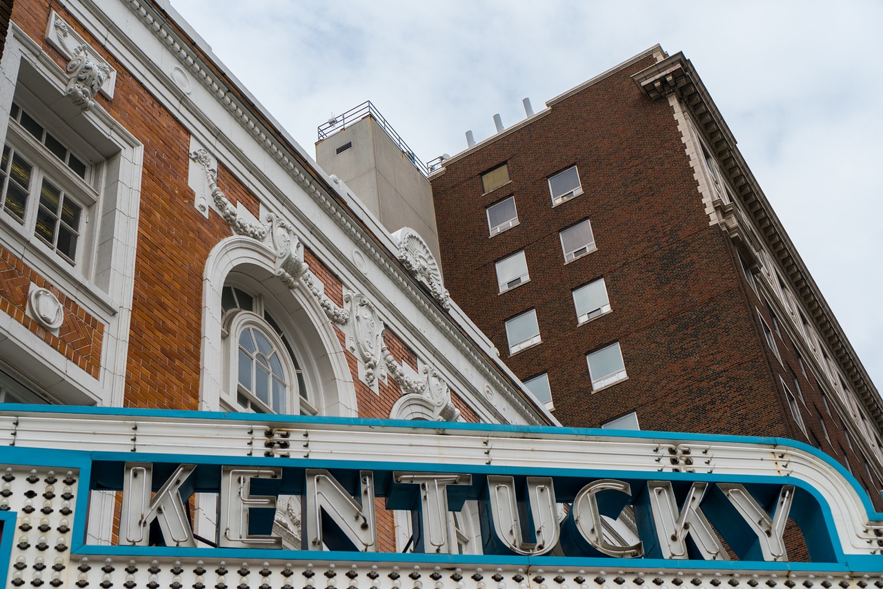 theatre, building, sign