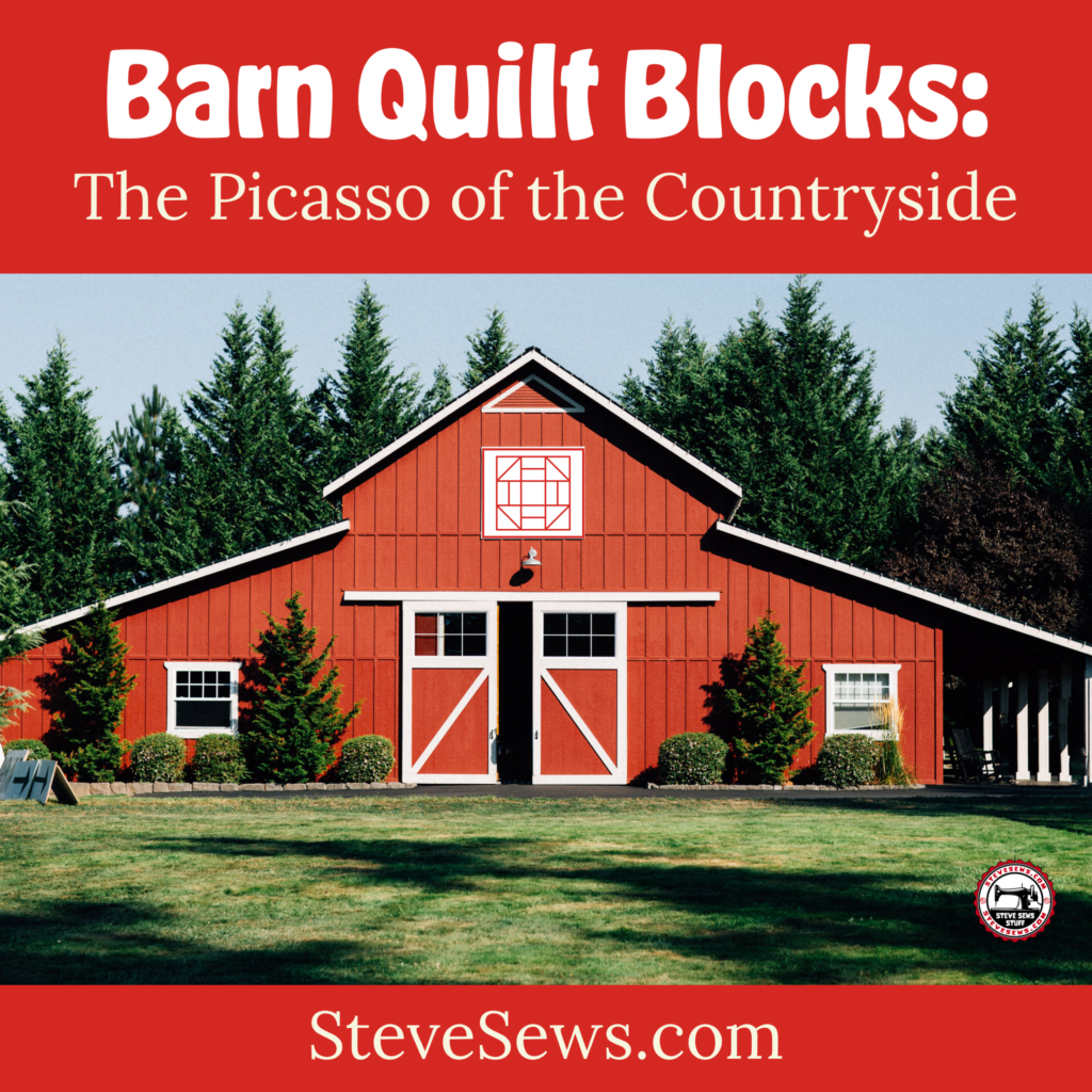 Barn Quilt Blocks: The Picasso of the Countryside - Ah, the humble barn quilt block – because nothing says "I'm serious about my rural aesthetics" like adorning your barn with what looks like a geometrically-challenged Picasso painting. Forget about actual farm work; it's time to prioritize the artistic aspirations of your livestock.