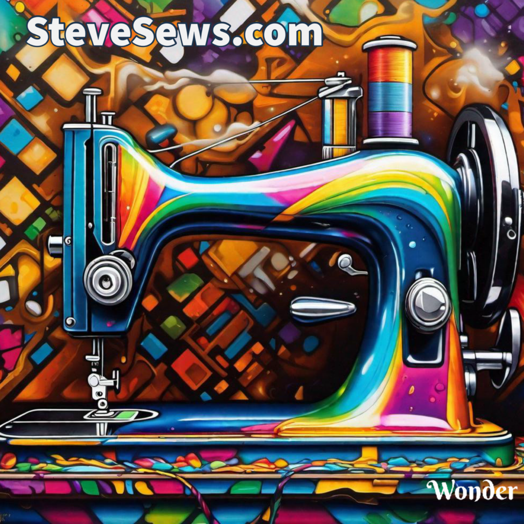 The Psychedelic Sewing Machine - In the whimsical world of creative craftsmanship, where art and technology dance in vibrant harmony, emerges “The Psychedelic Sewing Machine.” This extraordinary contraption weaves threads of imagination into tangible tapestries of color and design. (Wonder AI Generated image)