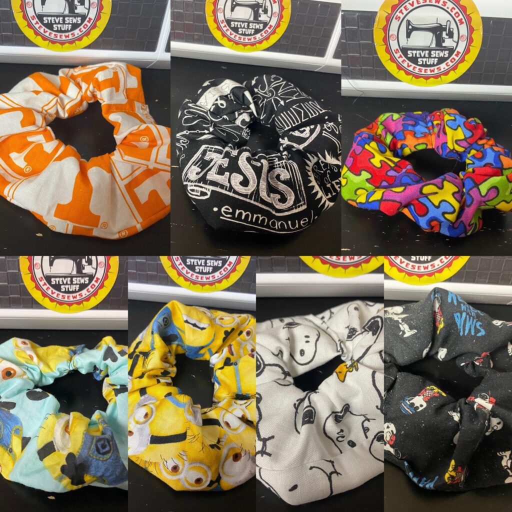Well, I learned that in high school, but started to make them again 2023. So I had to relearn how to make scrunchies. I did put these in the shop section! It can be a great way to use long pieces of scrap fabric too. 