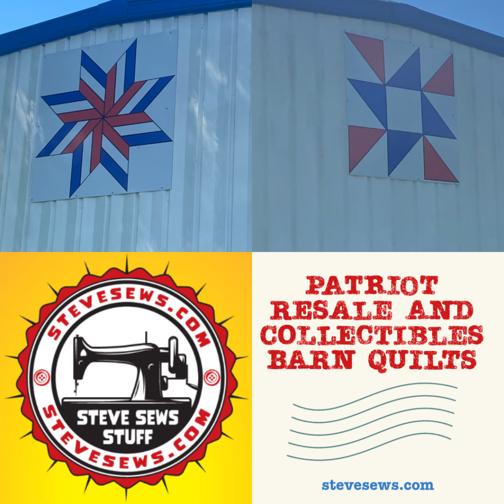 Patriot Resale and Collectibles Barn Quilts located in Jefferson City, Tennessee has two barn quilts one on each end. #barnquilt