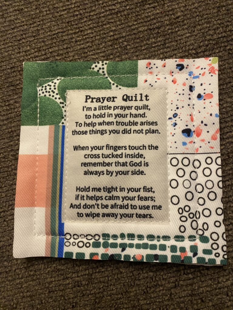 A prayer quilt is a handmade quilt. It is created with the intention of offering comfort, support, and love to someone in need. It's often made by a group of people who pray for the recipient while stitching the quilt. Prayer Quilt Printable 